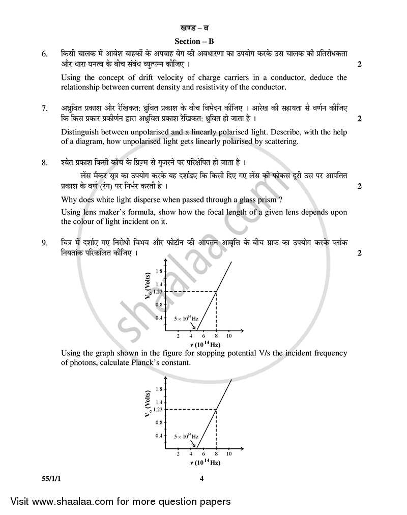 Physics 2014-2015 - CBSE 12th - Class 12 - CBSE (Central Board of Secondary Education) question paper with PDF download