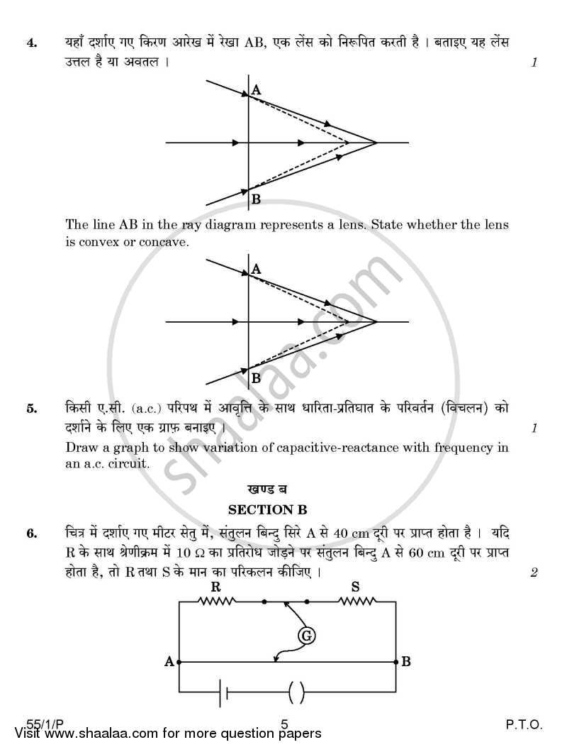 Physics 2014-2015 - CBSE 12th - Class 12 - CBSE (Central Board of Secondary Education) question paper with PDF download