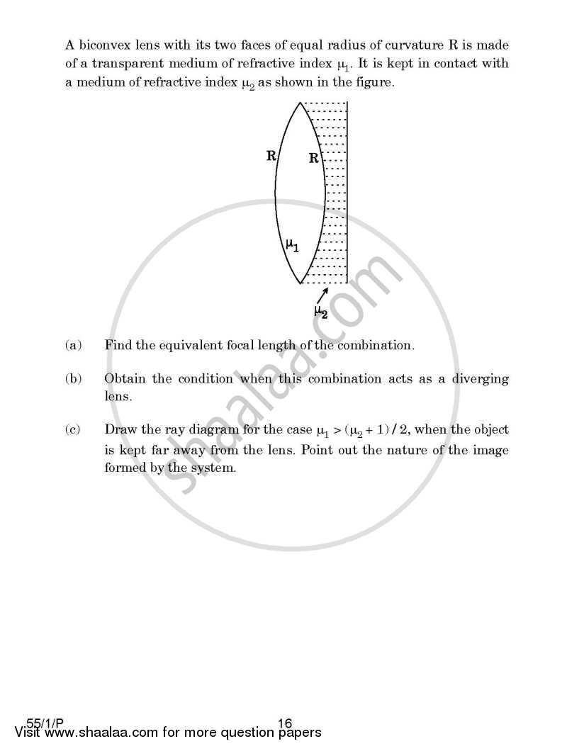 Physics 2014-2015 - CBSE 12th - Class 12 - CBSE (Central Board of Secondary Education) question paper with PDF download