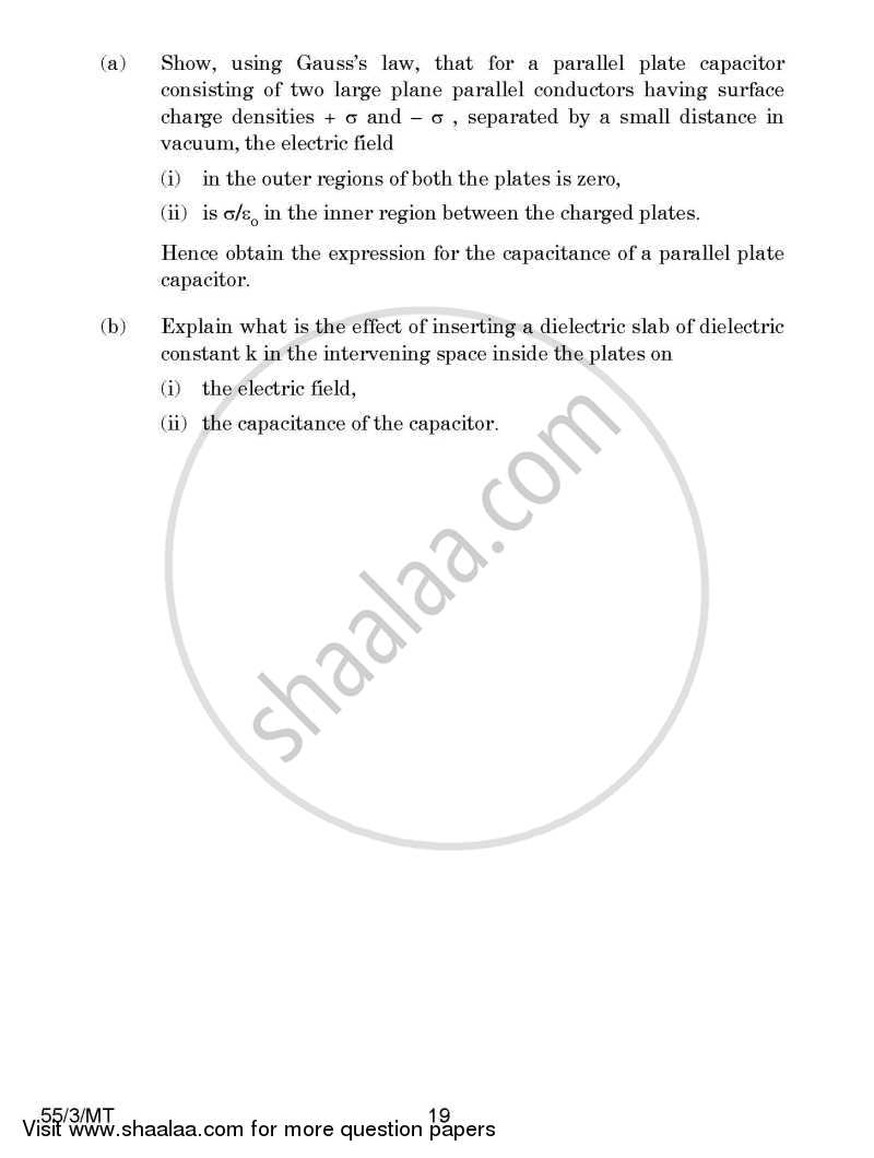 Physics 2014-2015 - CBSE 12th - Class 12 - CBSE (Central Board of Secondary Education) question paper with PDF download