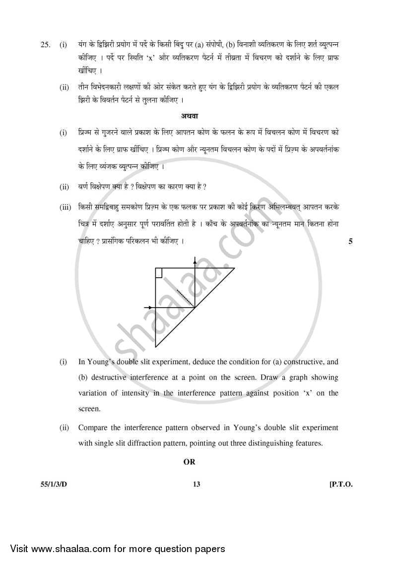 Physics 2015-2016 - CBSE 12th - Class 12 - CBSE (Central Board of Secondary Education) question paper with PDF download