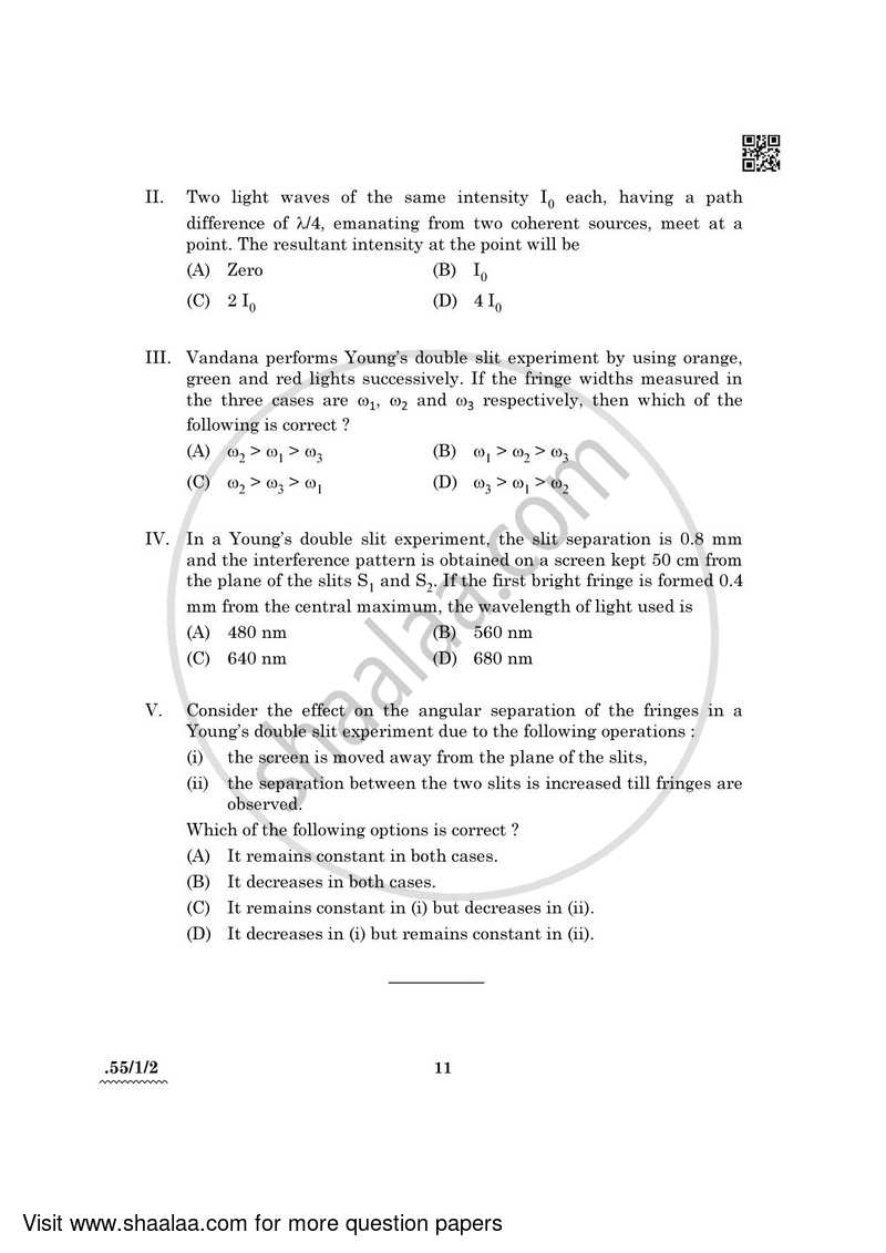 Physics 2021-2022 - CBSE 12th - Class 12 - CBSE (Central Board of Secondary Education) question paper with PDF download