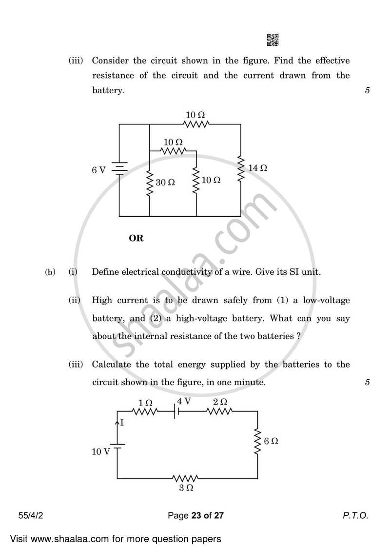 Physics 2022-2023 - CBSE 12th - Class 12 - CBSE (Central Board of Secondary Education) question paper with PDF download