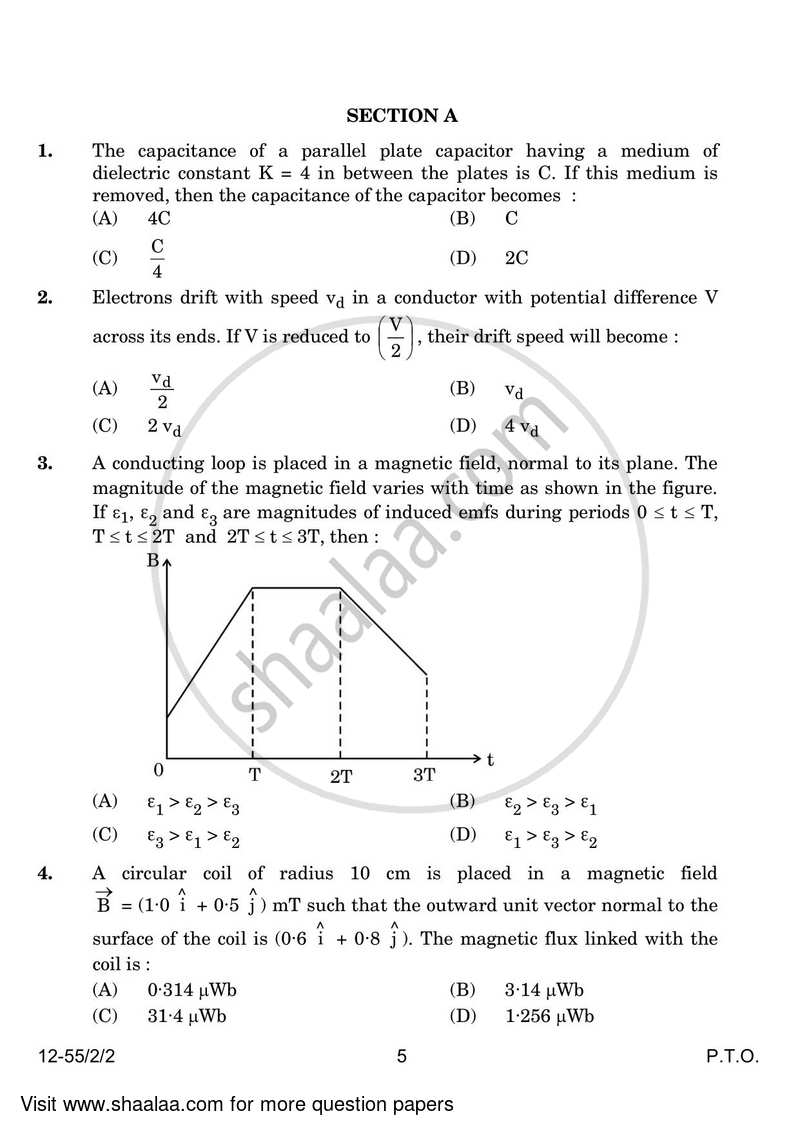 Physics 2023-2024 - CBSE 12th - Class 12 - CBSE (Central Board of Secondary Education) question paper with PDF download