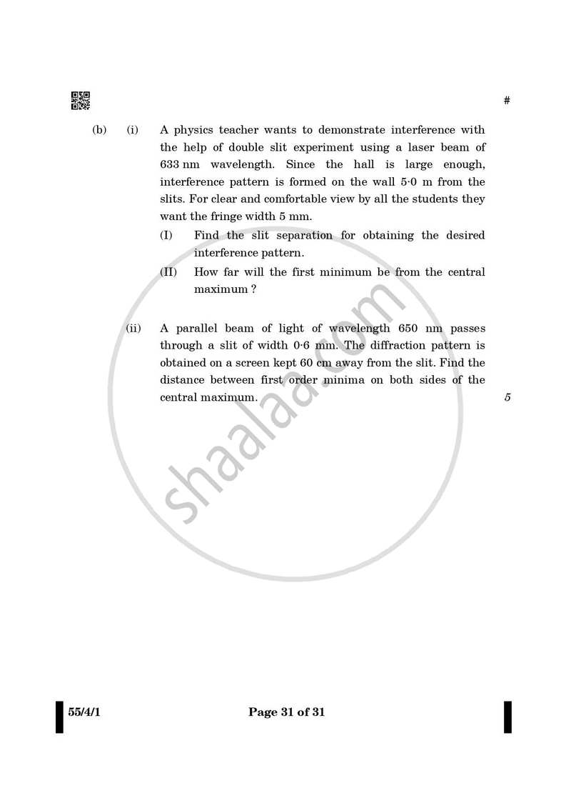 Physics 2024-2025 - CBSE 12th - Class 12 - CBSE (Central Board of Secondary Education) question paper with PDF download
