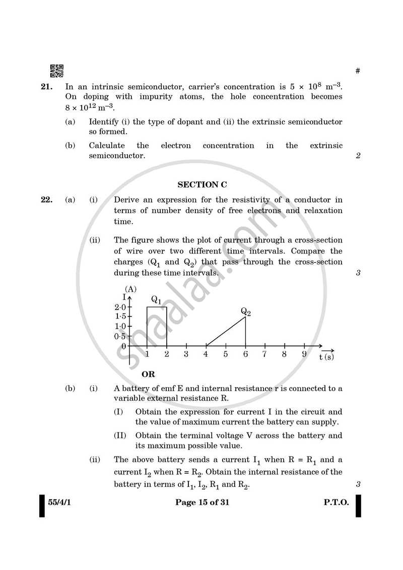 Physics 2024-2025 - CBSE 12th - Class 12 - CBSE (Central Board of Secondary Education) question paper with PDF download