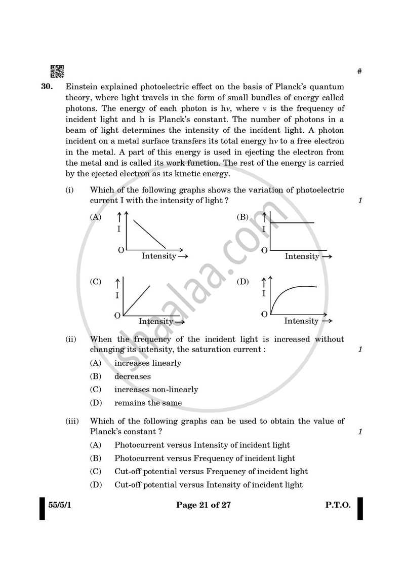 Physics 2024-2025 - CBSE 12th - Class 12 - CBSE (Central Board of Secondary Education) question paper with PDF download