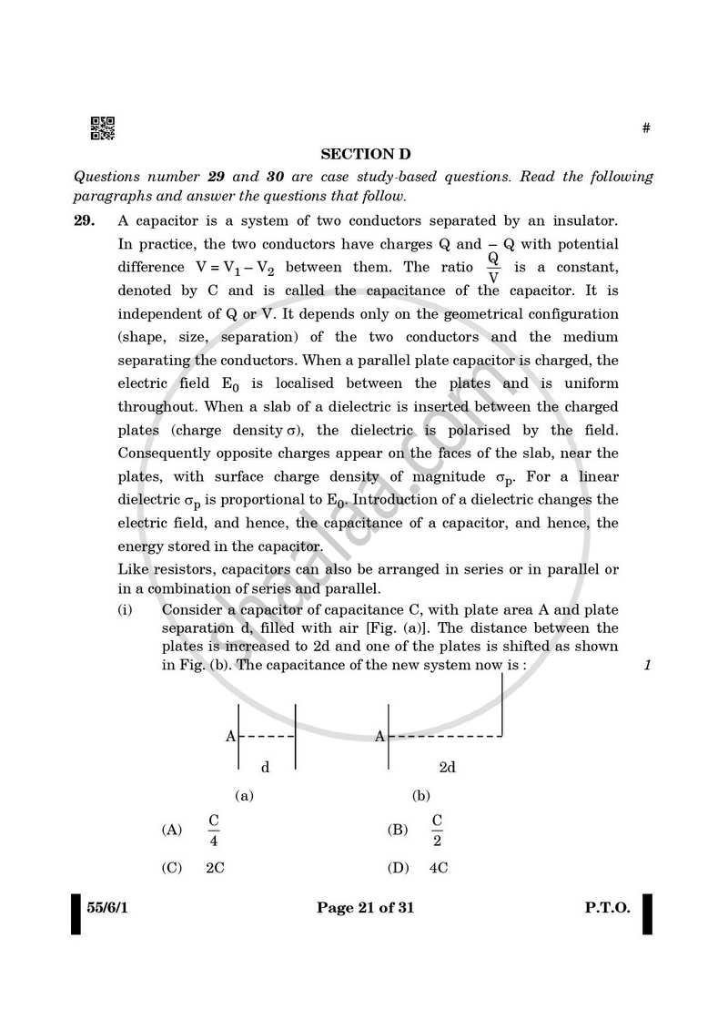 Physics 2024-2025 - CBSE 12th - Class 12 - CBSE (Central Board of Secondary Education) question paper with PDF download