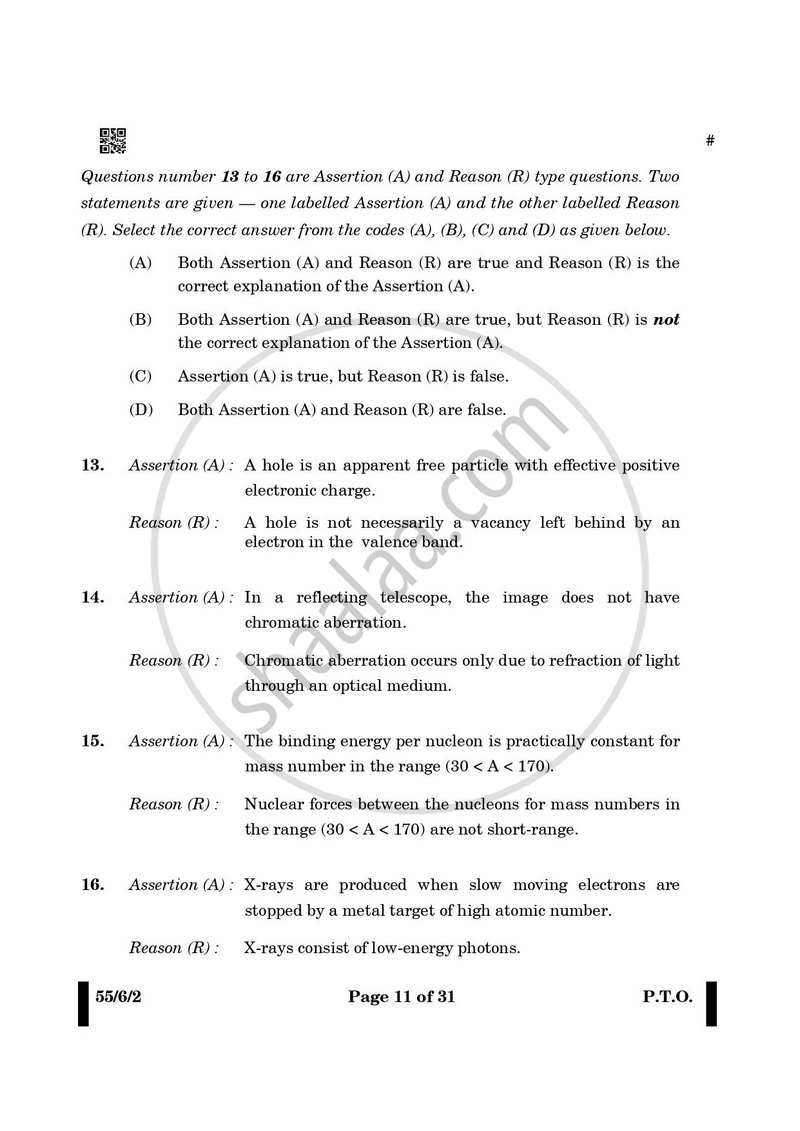 Physics 2024-2025 - CBSE 12th - Class 12 - CBSE (Central Board of Secondary Education) question paper with PDF download