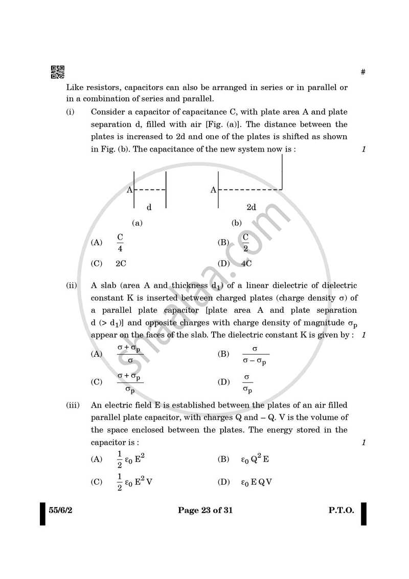 Physics 2024-2025 - CBSE 12th - Class 12 - CBSE (Central Board of Secondary Education) question paper with PDF download