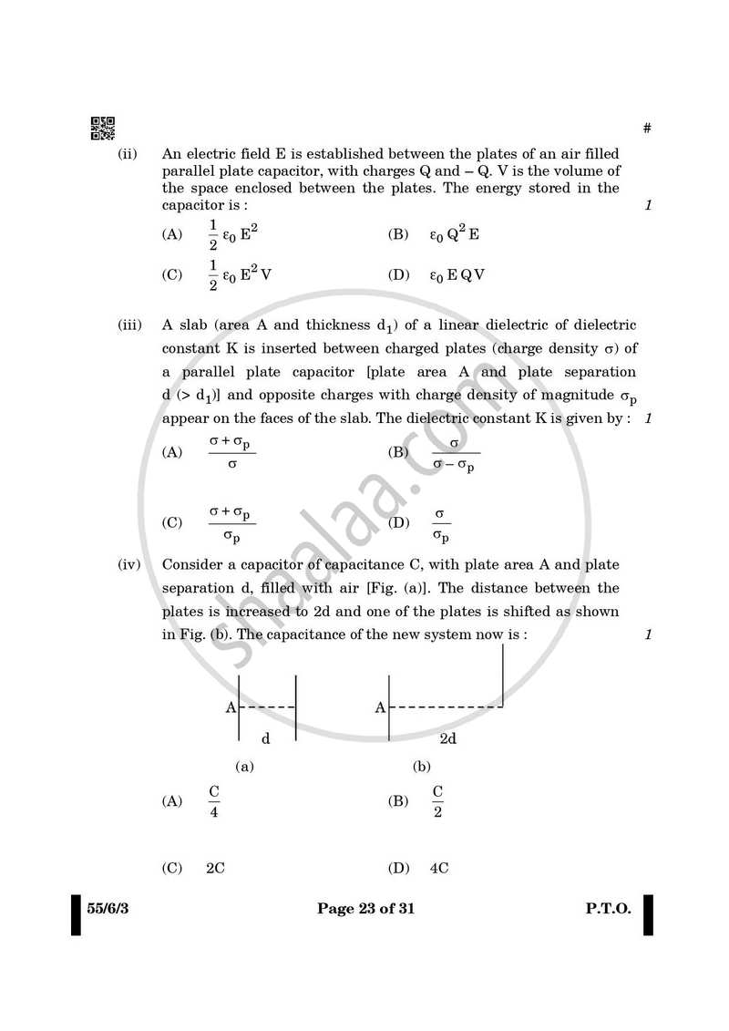 Physics 2024-2025 - CBSE 12th - Class 12 - CBSE (Central Board of Secondary Education) question paper with PDF download
