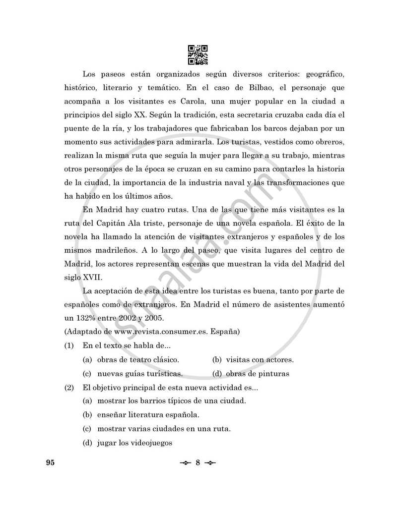 Spanish 2025-2026 - CBSE 12th - Class 12 - CBSE (Central Board of Secondary Education) question paper with PDF download