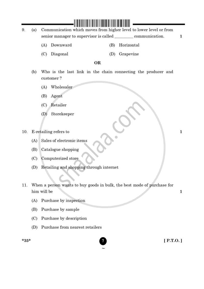 Elements of Business 2024-2025 Class 10 - CBSE (Central Board of Secondary Education) question paper with PDF download