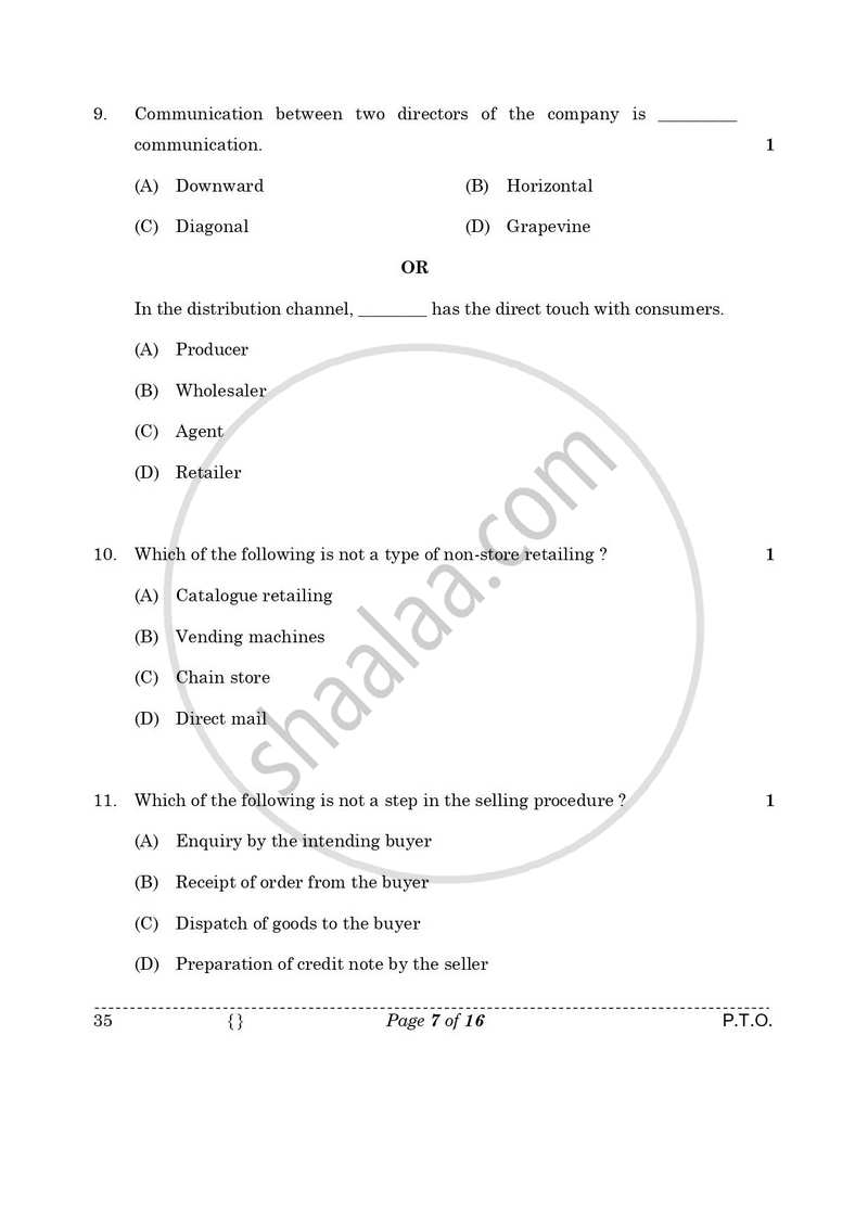 Elements of Business 2025-2026 Class 10 - CBSE (Central Board of Secondary Education) question paper with PDF download