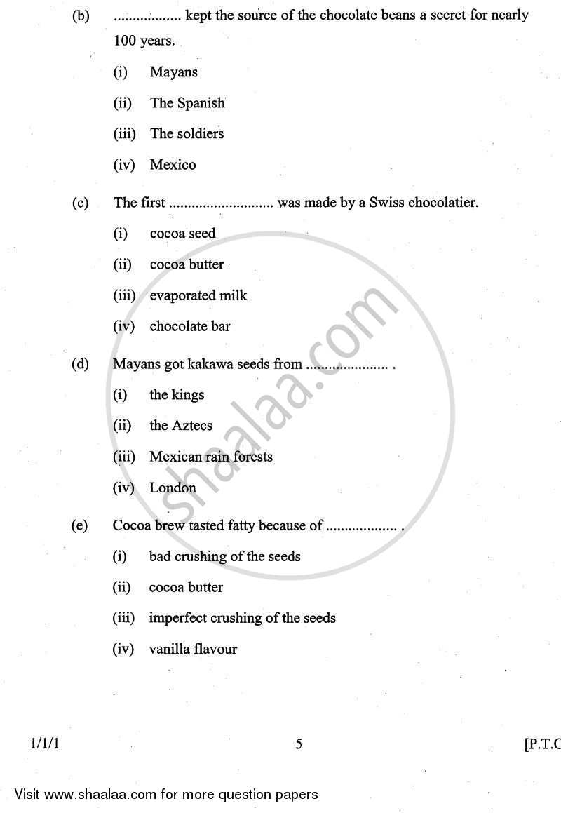 English Communicative 2010-2011 Class 10 - CBSE (Central Board of Secondary Education) question paper with PDF download