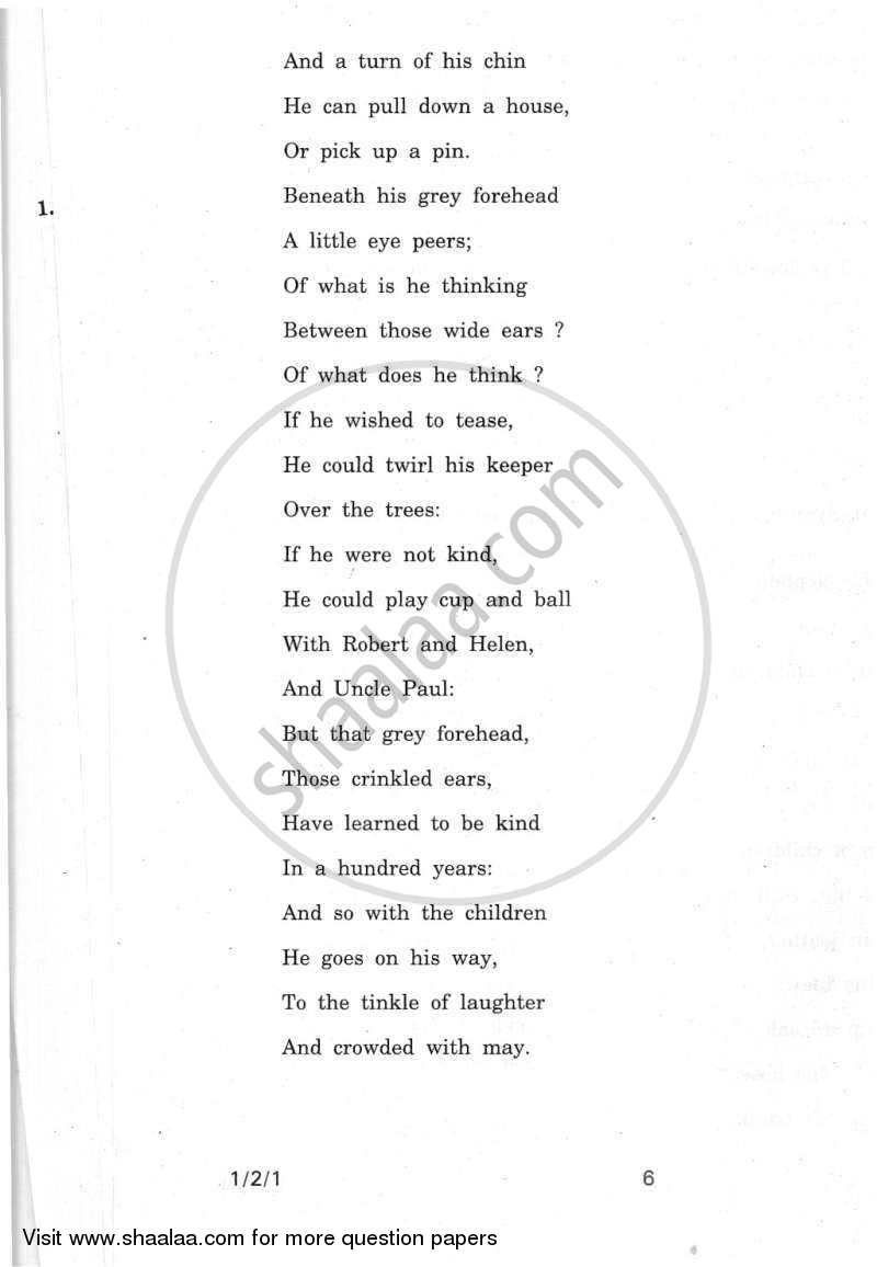 English Communicative 2011-2012 Class 10 - CBSE (Central Board of Secondary Education) question paper with PDF download