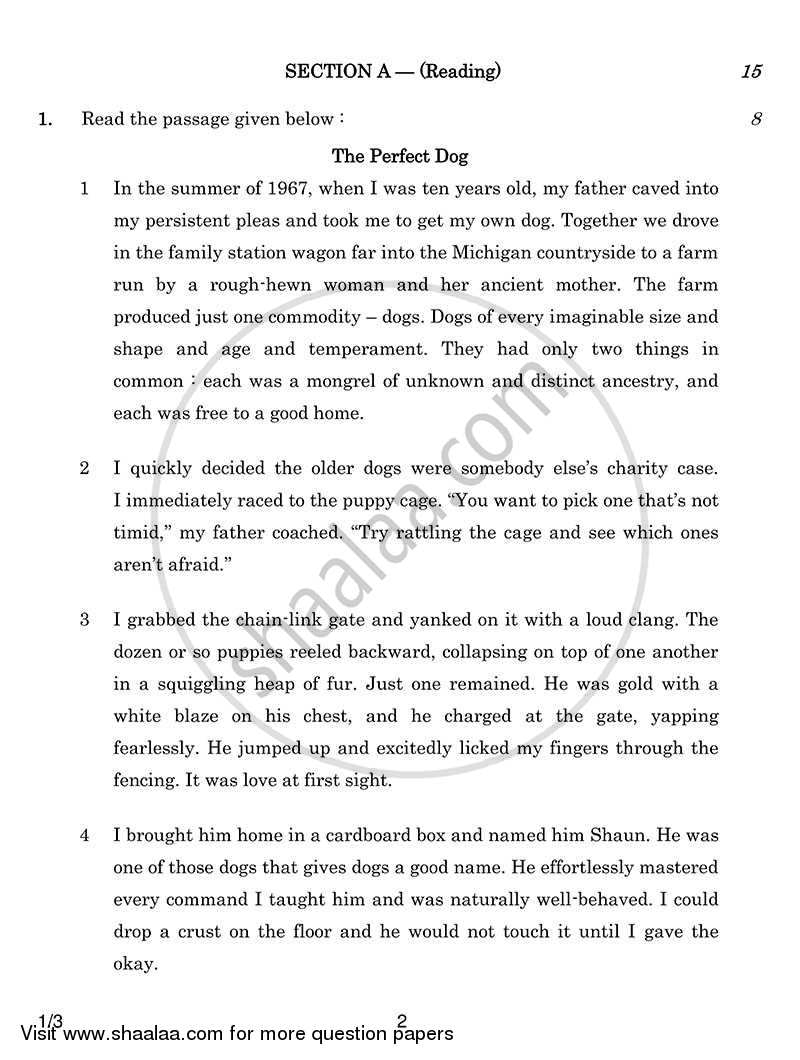 English Communicative 2013-2014 Class 10 - CBSE (Central Board of Secondary Education) question paper with PDF download