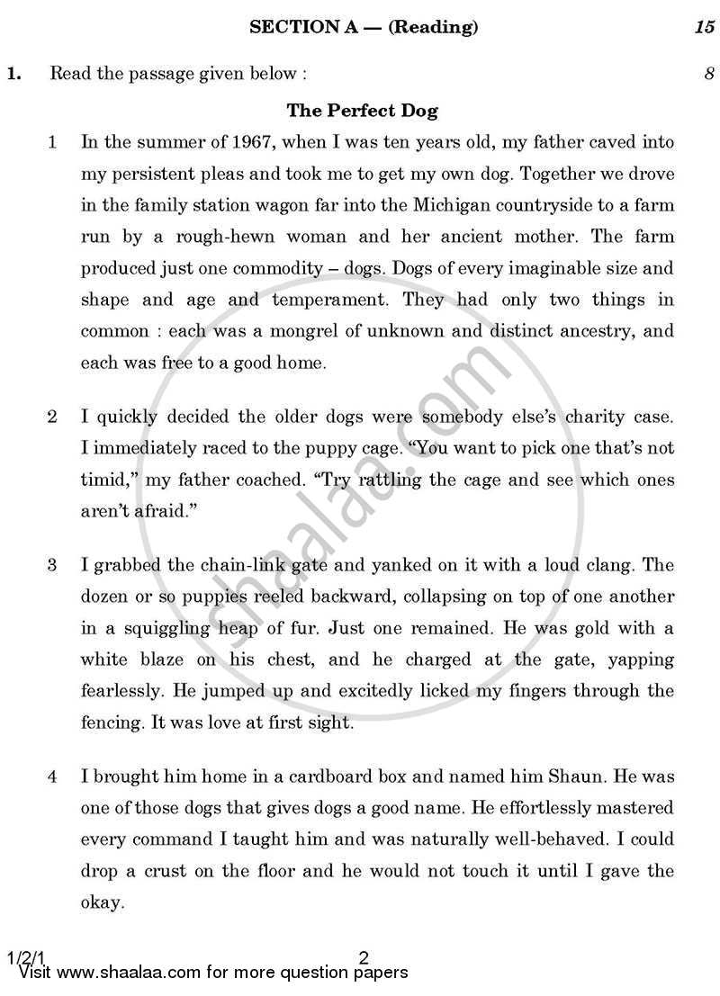 English Communicative 2013-2014 Class 10 - CBSE (Central Board of Secondary Education) question paper with PDF download