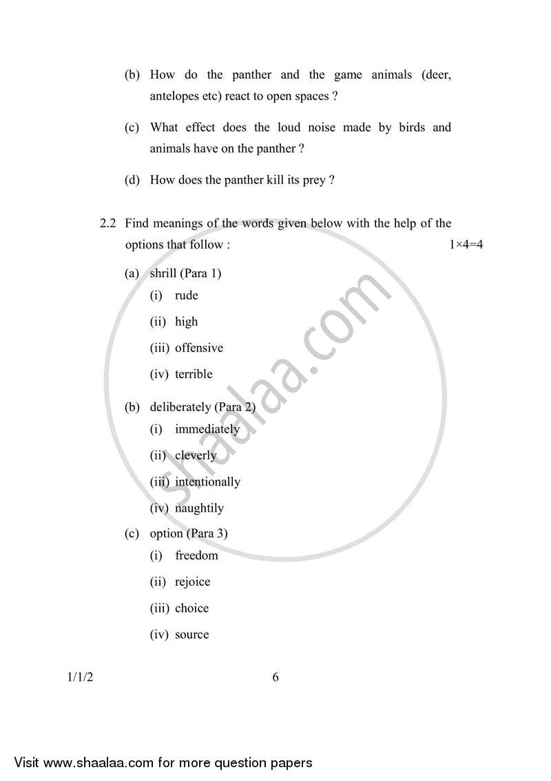 English Communicative 2016-2017 Class 10 - CBSE (Central Board of Secondary Education) question paper with PDF download