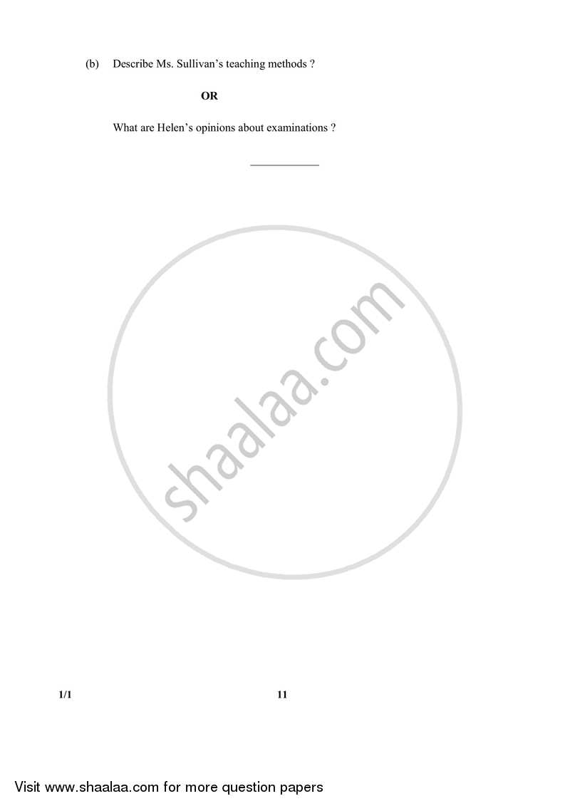 English Communicative 2017-2018 Class 10 - CBSE (Central Board of Secondary Education) question paper with PDF download