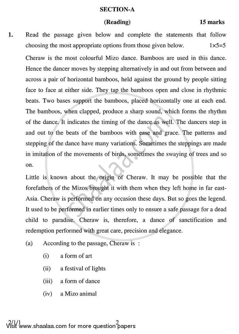 English - Language and Literature 2013-2014 Class 10 - CBSE (Central Board of Secondary Education) question paper with PDF download