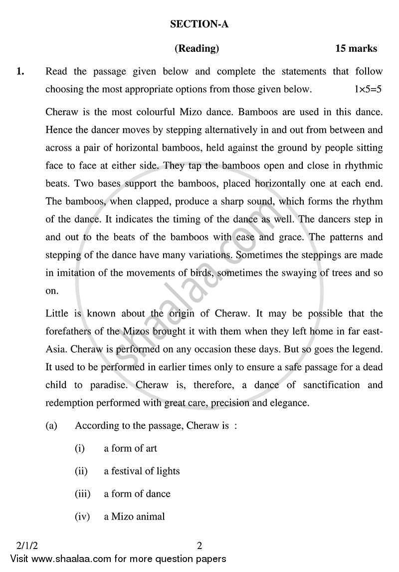 English - Language and Literature 2013-2014 Class 10 - CBSE (Central Board of Secondary Education) question paper with PDF download