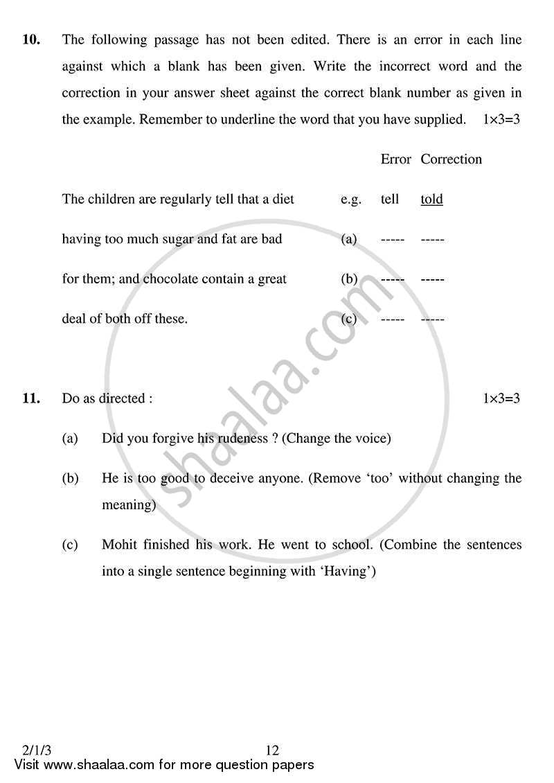 English - Language and Literature 2013-2014 Class 10 - CBSE (Central Board of Secondary Education) question paper with PDF download