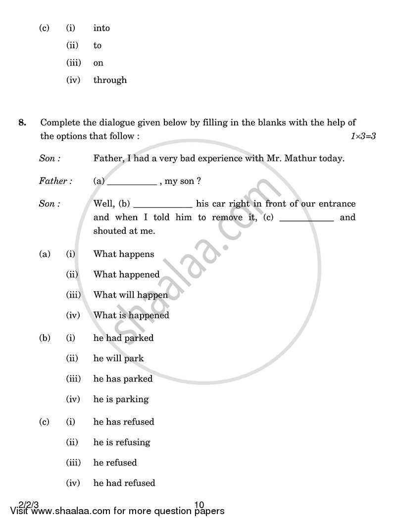 English - Language and Literature 2013-2014 Class 10 - CBSE (Central Board of Secondary Education) question paper with PDF download
