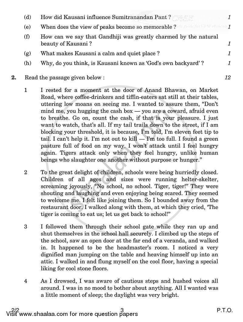 English - Language and Literature 2014-2015 Class 10 - CBSE (Central Board of Secondary Education) question paper with PDF download