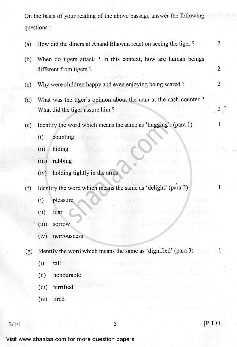 English - Language and Literature 2014-2015 Class 10 - CBSE (Central Board of Secondary Education) question paper with PDF download
