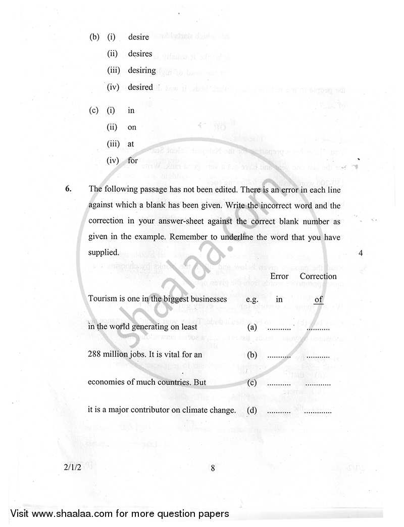 English - Language and Literature 2014-2015 Class 10 - CBSE (Central Board of Secondary Education) question paper with PDF download