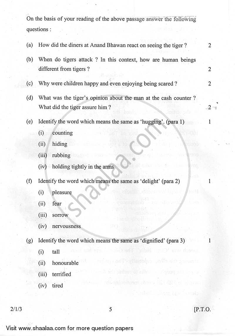 English - Language and Literature 2014-2015 Class 10 - CBSE (Central Board of Secondary Education) question paper with PDF download
