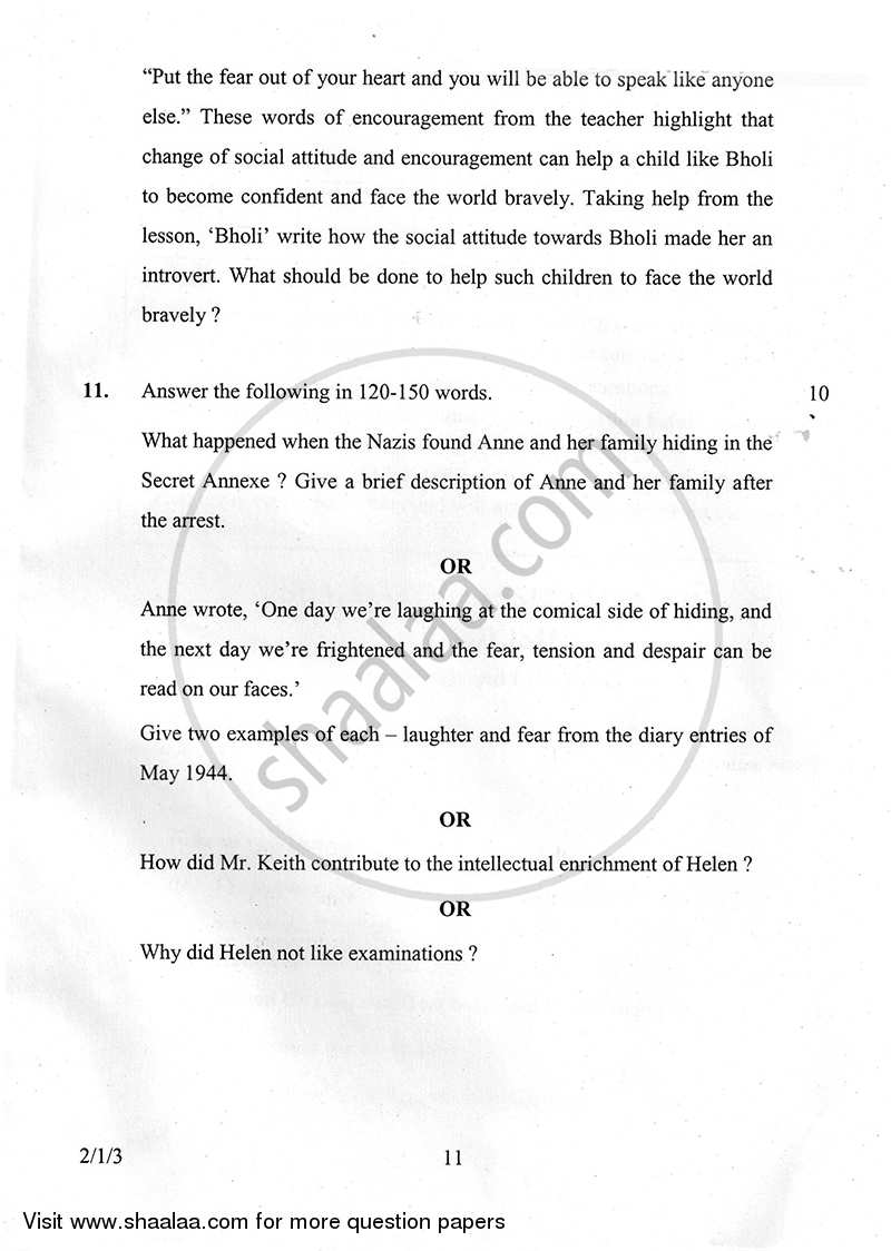 English - Language and Literature 2014-2015 Class 10 - CBSE (Central Board of Secondary Education) question paper with PDF download