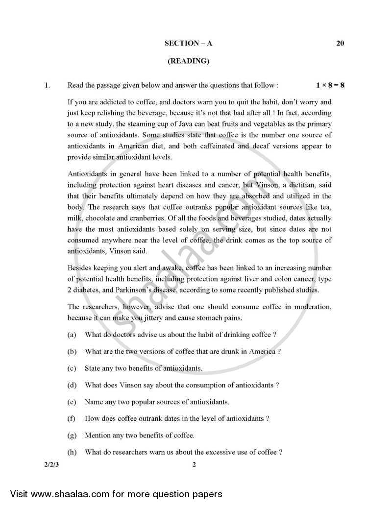 English - Language and Literature 2015-2016 Class 10 - CBSE (Central Board of Secondary Education) question paper with PDF download