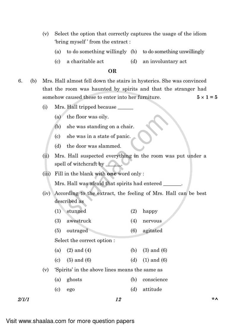 English - Language and Literature 2022-2023 Class 10 - CBSE (Central Board of Secondary Education) question paper with PDF download