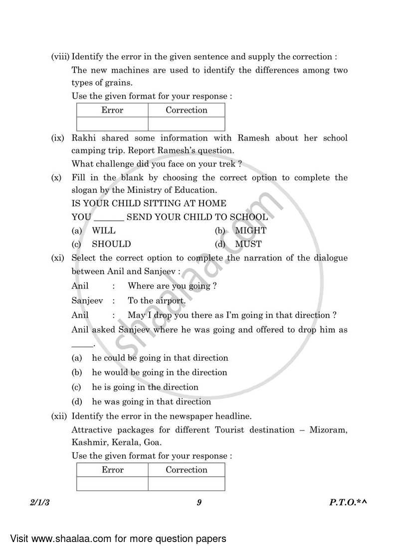 English - Language and Literature 2022-2023 Class 10 - CBSE (Central Board of Secondary Education) question paper with PDF download