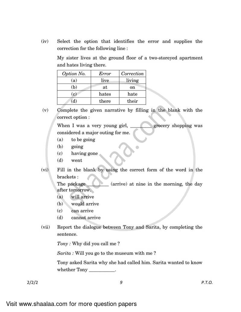 English - Language and Literature 2022-2023 Class 10 - CBSE (Central Board of Secondary Education) question paper with PDF download