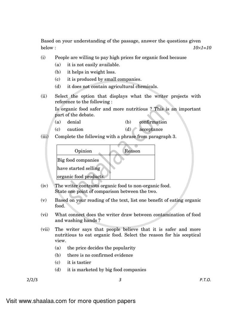 English - Language and Literature 2022-2023 Class 10 - CBSE (Central Board of Secondary Education) question paper with PDF download