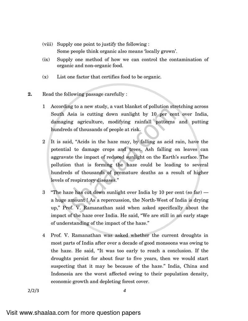 English - Language and Literature 2022-2023 Class 10 - CBSE (Central Board of Secondary Education) question paper with PDF download