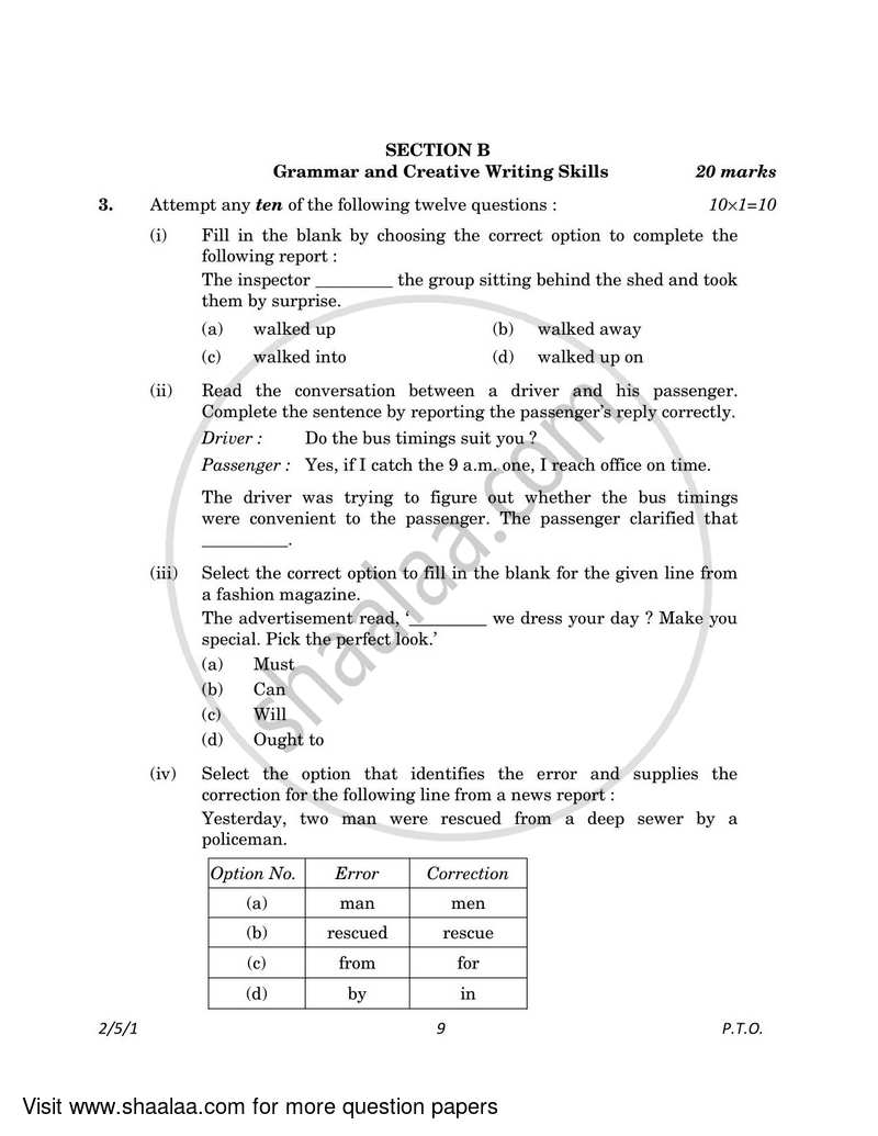 English - Language and Literature 2022-2023 Class 10 - CBSE (Central Board of Secondary Education) question paper with PDF download