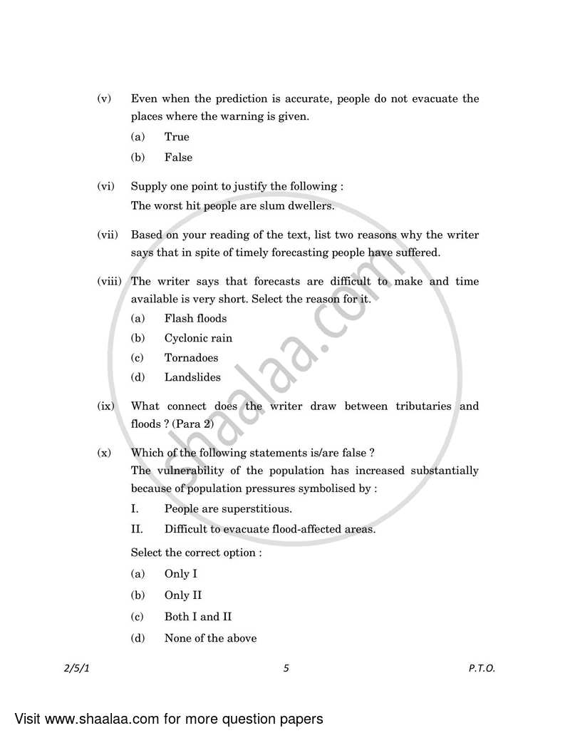 English - Language and Literature 2022-2023 Class 10 - CBSE (Central Board of Secondary Education) question paper with PDF download