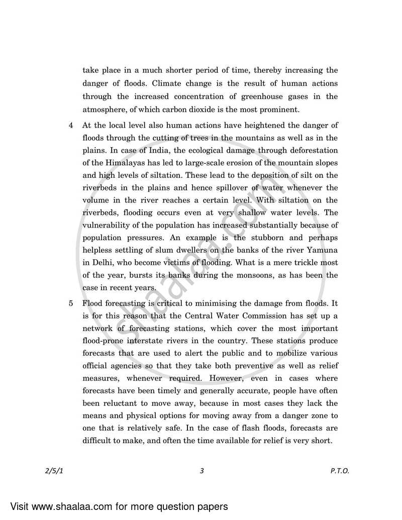 English - Language and Literature 2022-2023 Class 10 - CBSE (Central Board of Secondary Education) question paper with PDF download