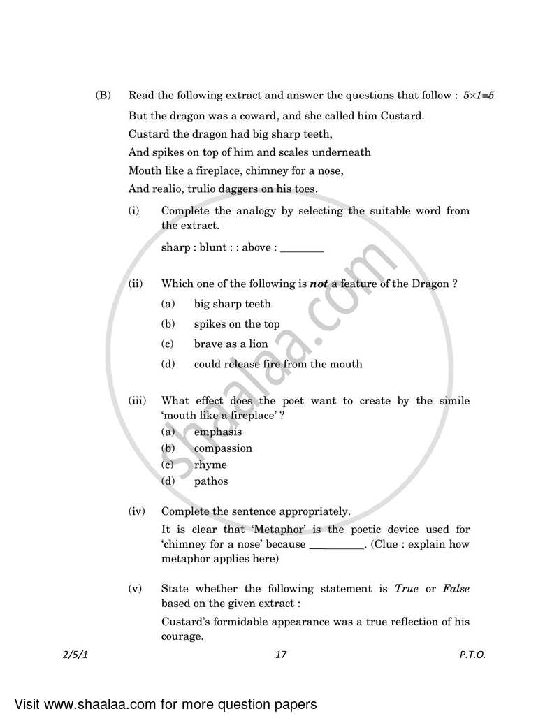 English - Language and Literature 2022-2023 Class 10 - CBSE (Central Board of Secondary Education) question paper with PDF download