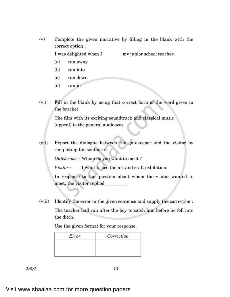 English - Language and Literature 2022-2023 Class 10 - CBSE (Central Board of Secondary Education) question paper with PDF download