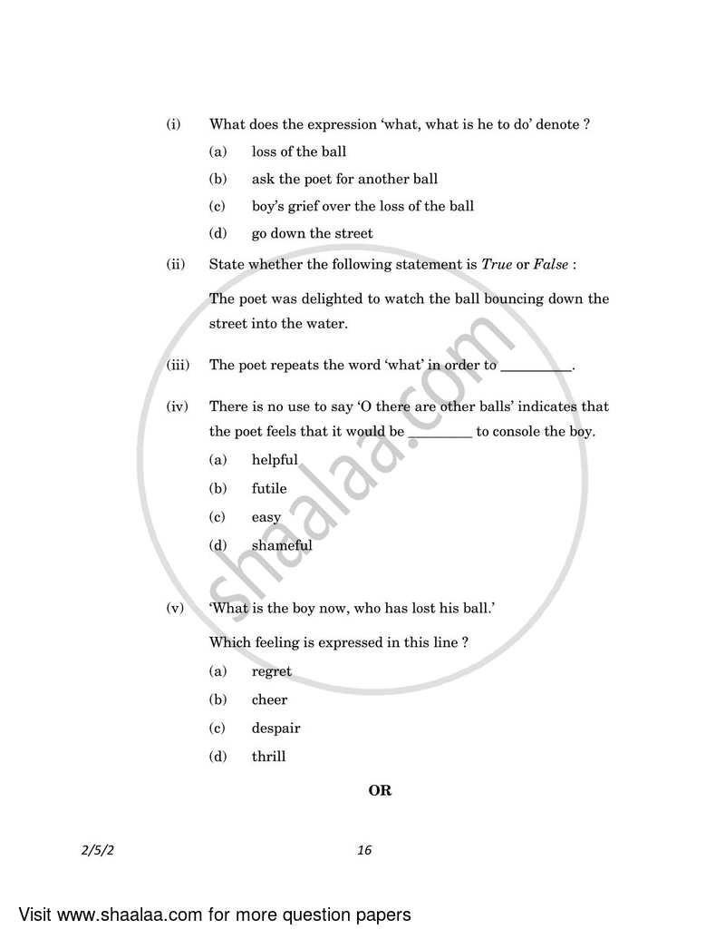 English - Language and Literature 2022-2023 Class 10 - CBSE (Central Board of Secondary Education) question paper with PDF download