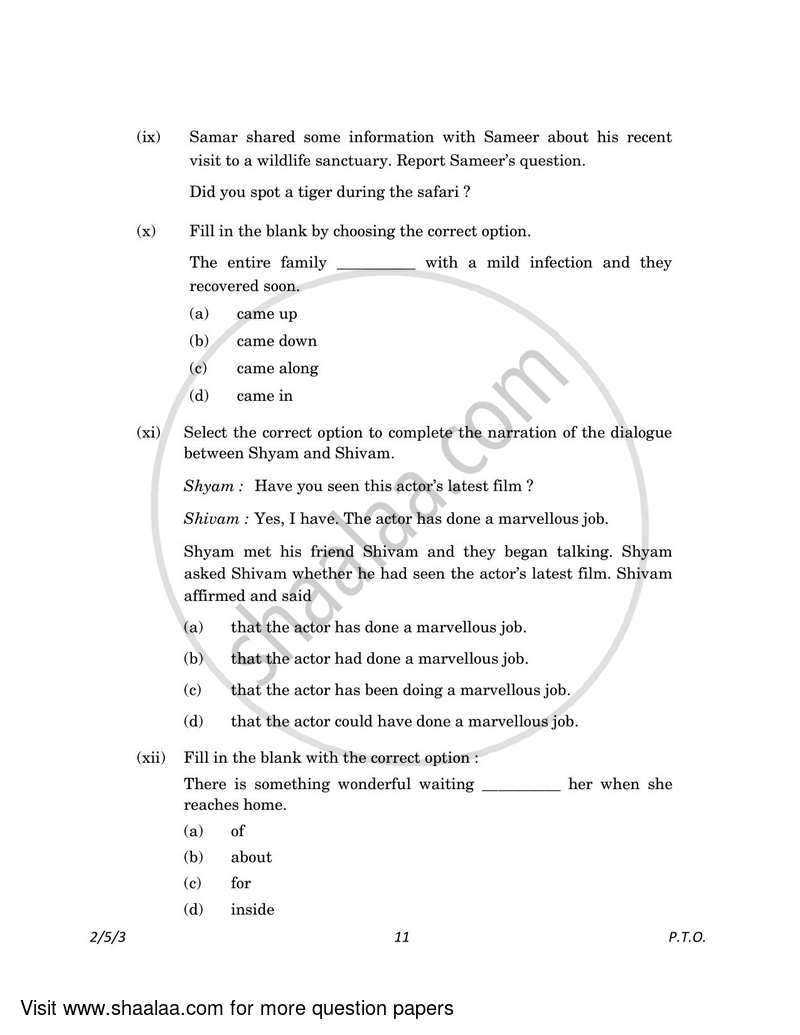 English - Language and Literature 2022-2023 Class 10 - CBSE (Central Board of Secondary Education) question paper with PDF download