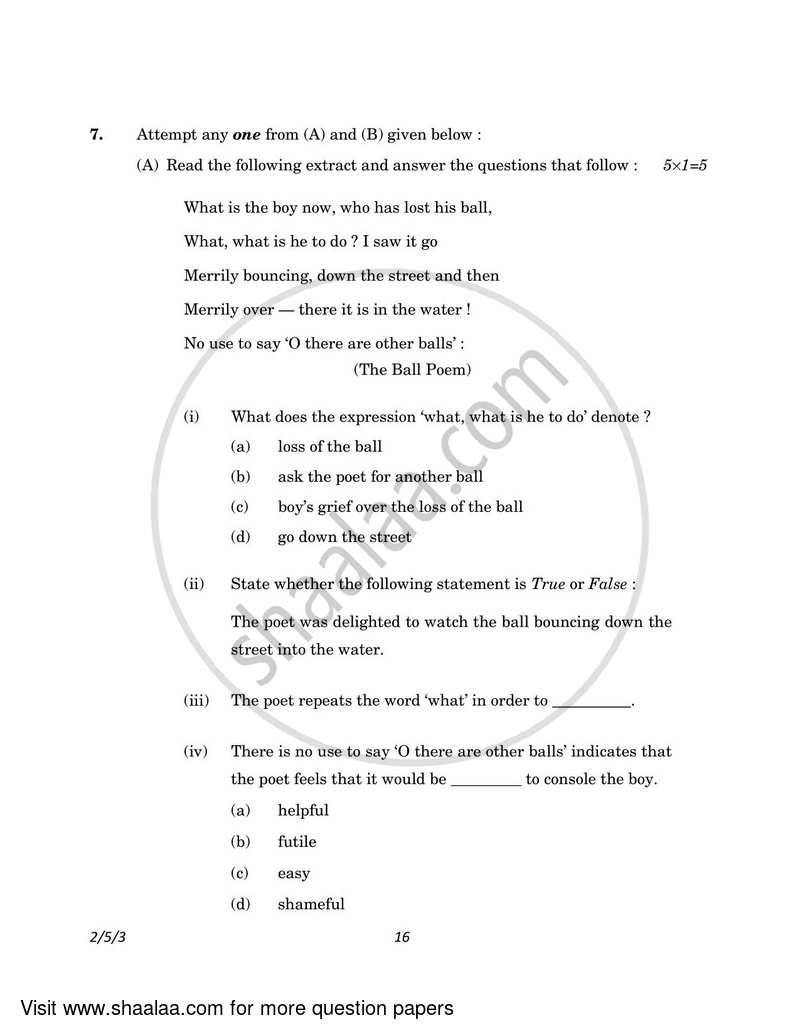 English - Language and Literature 2022-2023 Class 10 - CBSE (Central Board of Secondary Education) question paper with PDF download