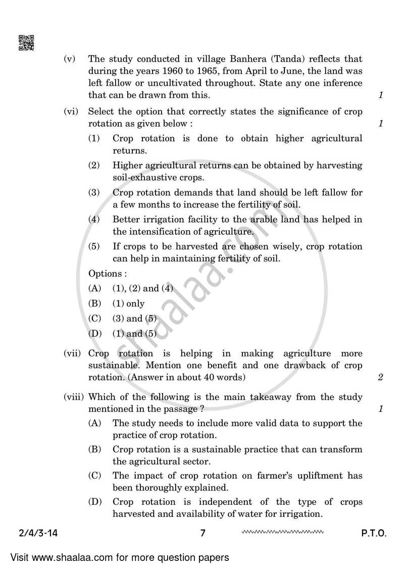 English - Language and Literature 2023-2024 Class 10 - CBSE (Central Board of Secondary Education) question paper with PDF download