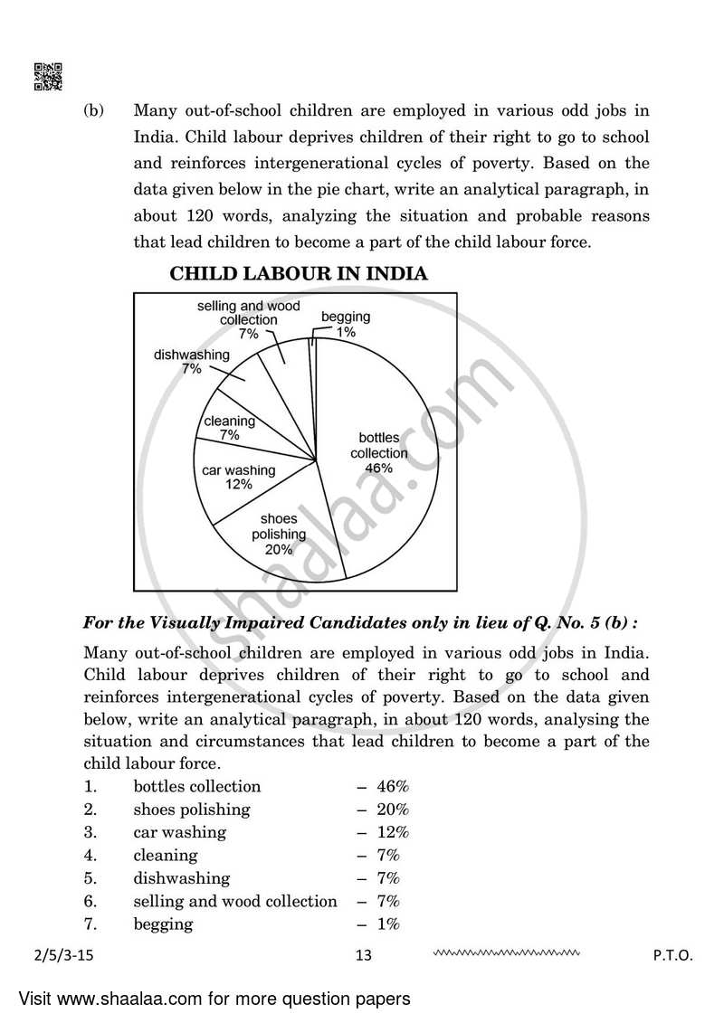 English - Language and Literature 2023-2024 Class 10 - CBSE (Central Board of Secondary Education) question paper with PDF download