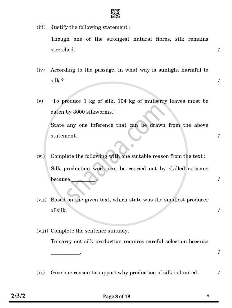 English - Language and Literature 2024-2025 Class 10 - CBSE (Central Board of Secondary Education) question paper with PDF download